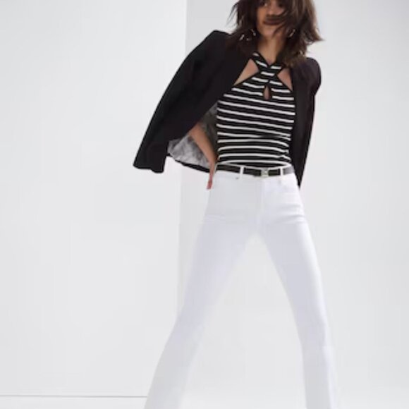 WHBM® FORME Rib Halter Top (M) - Picture 4 of 10